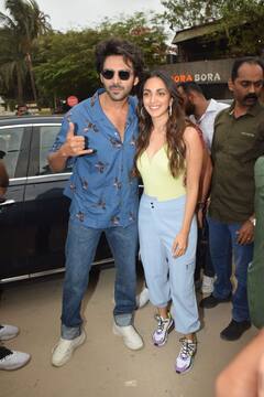 Bhool Bhulaiyaa 2: फिल्म की रिलीज के दिन जुहू बीच गए कार्तिक आर्यन-कियारा आडवाणी, कूल लुक में फोटोज हुए वायरल