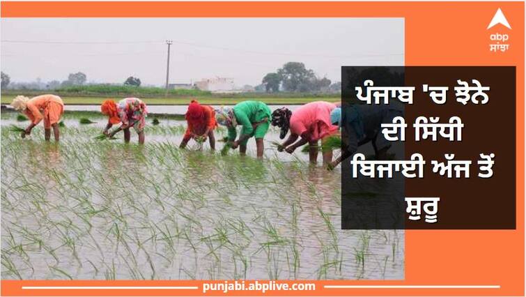 Punjab News: Direct sowing of paddy in Punjab starts from today, target of 12 lakh hectare area ਪੰਜਾਬ 'ਚ ਝੋਨੇ ਦੀ ਸਿੱਧੀ ਬਿਜਾਈ ਅੱਜ ਤੋਂ ਸ਼ੁਰੂ, ਇਸ ਵਾਰ 12 ਲੱਖ ਹੈਕਟੇਅਰ ਰਕਬੇ ਦਾ ਟੀਚਾ