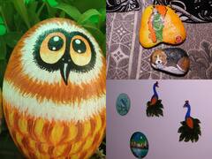 Surguja News: दीप्ति के हाथ लगते ही खूबसूरत हो जाता है हर पत्थर, नेता-अधिकारी भी है इनके कला के मुरीद