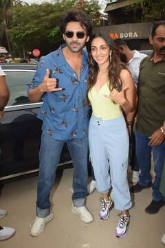 Bhool Bhulaiyaa 2: ફિલ્મ રીલિઝના દિવસે જ જુહૂ બીચ પહોંચ્યા કાર્તિક અને કિયારા, જુઓ તસવીરો