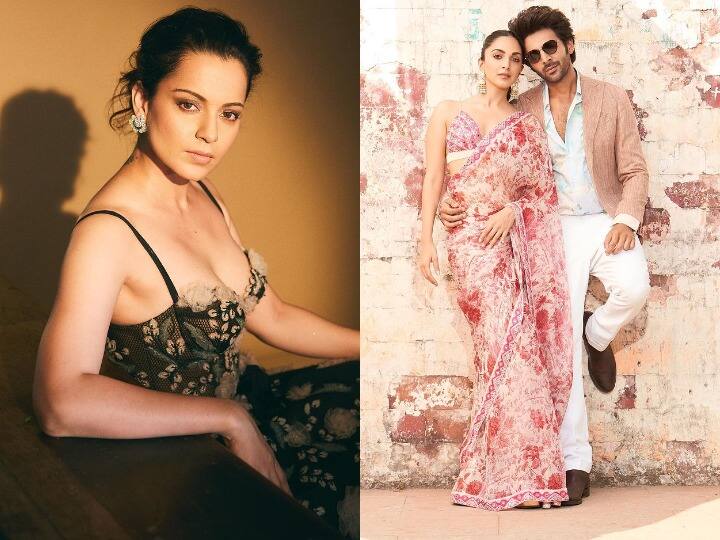 kangana ranaut praises Kartik Aaryan and Kiara Advani Bhool Bhulaiyaa 2 says Congratulations for ending the dry spell at Hindi box office Kangana Ranaut ने की Kartik Aaryan-kiara Advani की 'भूल भुलैया 2' की तारीफ,  कहा- हिंदी बॉक्स ऑफिस पर सूखा खत्म करने के लिए...