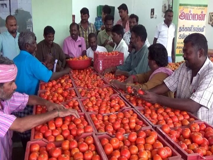 தேனி , திண்டுக்கல் மாவட்டங்களில் உச்சத்தை தொடும் தக்காளி விலையேற்றம்.. நிலவரம் என்ன?