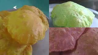 Khammam| Colourful tiffins| రంగురంగుల పూరీలు… ఆరోగ్యానికి ఎంతో మేలు | ABP Desam