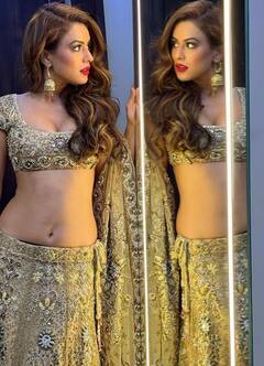 ગોલ્ડન લહેંગામાં નિયા શર્માએ બતાવ્યું ફિગર, જુઓ તસવીરો