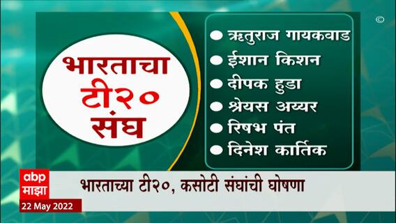 Team India Cricket : टीम इंडियाच्या टी20 आणि कसोटी संघाची घोषणा, लोकेश राहुलकडे T-20 संघाची धुरा