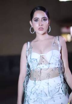 Urfi Javed : अभिनेत्री उर्फी जावेदने केली हद्द पार; घातला काचेपासून बनलेला ड्रेस!