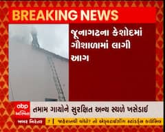 જૂનાગઢના સોંદરડા પાસે ગૌશાળાના ગોડાઉનમાં લાગી આગ
