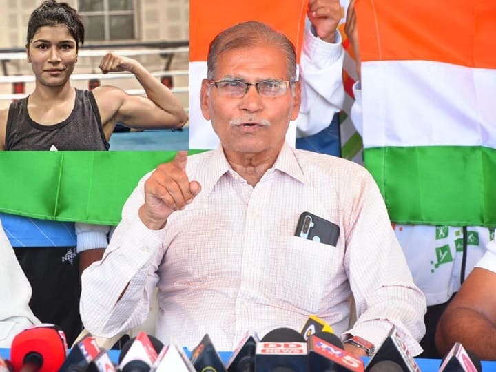 Nizamabad Nikhat Zareen First Coach Samsamuddin gives boxing coaching in small shed Nikhat Zareen First Coach: చిన్న రేకుల షెడ్డులో నిఖత్ జరీన్‌కు సొంత డబ్బులతో బాక్సింగ్ శిక్షణ ఇచ్చిన సంసముద్దీన్