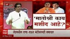 Raj Thackeray : राणा दाम्पत्य मातोश्रीवर हनुमान चालिसा म्हणायला जाणार होते. मातोश्री काय मशीद आहे?