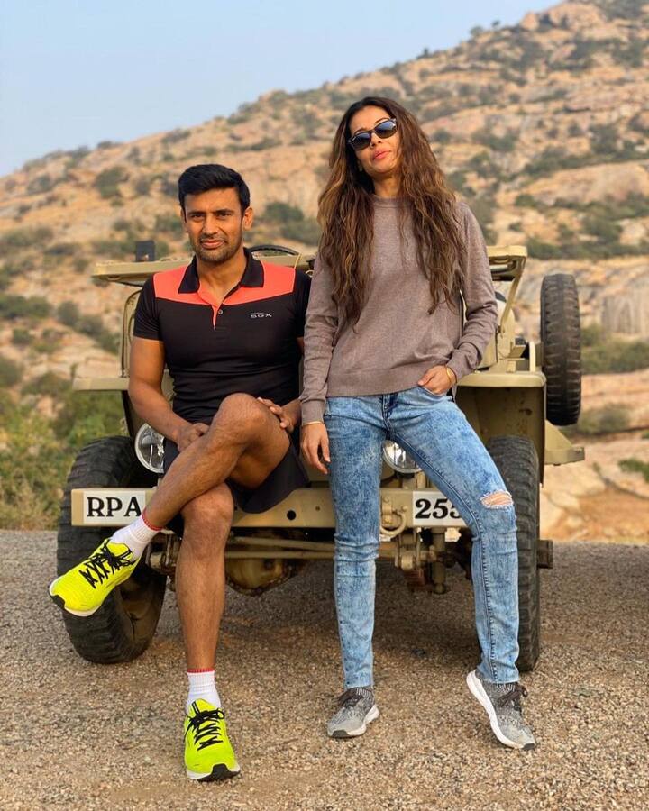 'लॉक अप' या रिअॅलिटी शोमध्ये पायलने तिला मूल होणार नसल्याचे गुपित उघड केले आहे. पायलने असेही सांगितले की तिने संग्रामला दुसरी मुलगी शोधण्यास सांगितले पण त्याने नकार दिला. (photo:sangramsingh_wrestler/ig)