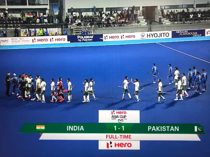 India vs Pakistan Hockey Asia Cup live updates match score commentary Birendra Lakra mens hockey match IND vs PAK IND vs PAK, Asia Cup: Pakistan Score 'Last-Minute Equaliser', Hold India To 1-1 Draw In Opener