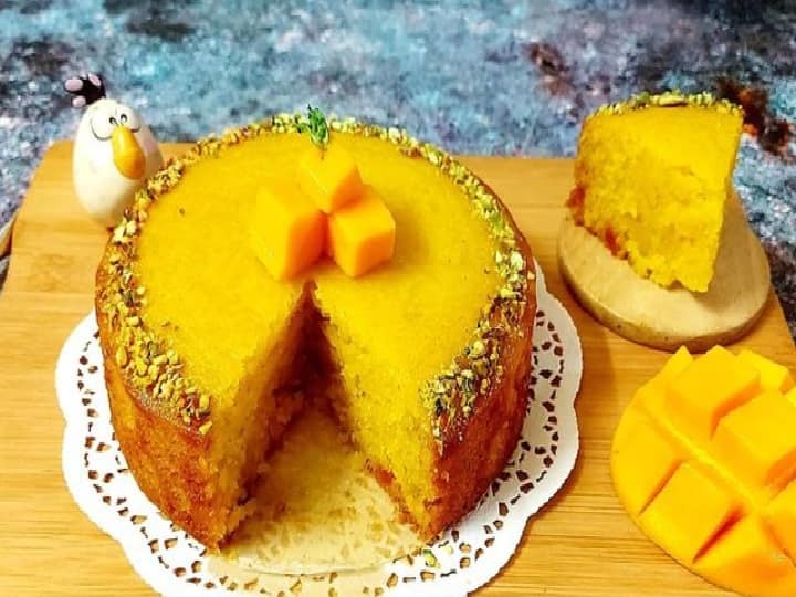 Summer Tips Mango Suji Cake Recipe Easy Recipe Try Easy Recipe Of Cake Recipe At Home
