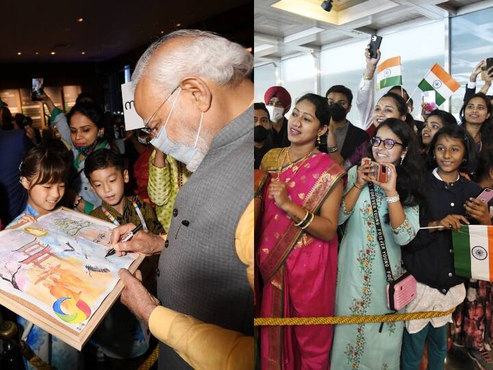 PM Modi Japan Visit PM Modi received a grand welcome at the airport in Japan ann PM Modi Japan Visit: भारतीय समुदाय के इवेंट में पीएम मोदी का हुआ भव्य स्वागत, क्या कुछ बोले प्रवासी भारतीय