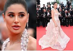 Nargis Fakhri Cannes 2022: નરગિસ ફાખરીએ પિંક બ્લશ ગાઉન પહેરી કાન્સમાં રેડ કાર્પેટ પર બતાવ્યો સિઝલિંગ લુક