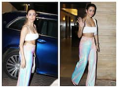 Malika Arora Photos: व्हाइट क्रॉप टॉप पहने अंधेरे में ये कहां चमचमाती हुई घर से निकलीं मलाइका अरोड़ा, देखिए तस्वीरें