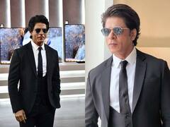 IN PICS: दिल्ली पहुंचे किंग खान ने मारी धमाकेदार एंट्री, जेन्टलमैन लुक से मचाई तबाही