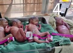 ਮਹਿਲਾ ਨੇ ਇੱਕੋ ਸਮੇਂ 4 ਬੱਚਿਆਂ ਨੂੰ ਦਿੱਤਾ ਜਨਮ, ਸੋਸ਼ਲ ਮੀਡੀਆ 'ਤੇ ਵਾਇਰਲ