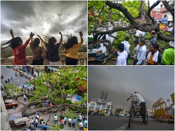 UP Rain: बारिश से बेहाल हुआ उत्तर प्रदेश, कहीं टूटे पेड़ तो कहीं सड़के हुई जाम, देखिए तस्वीरें
