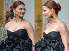 ब्लैक गाउन पहन 'कान्स' के रेड कारपेट पर उतरीं उर्वशी रौतेला, देखने वाले देखते रह गए