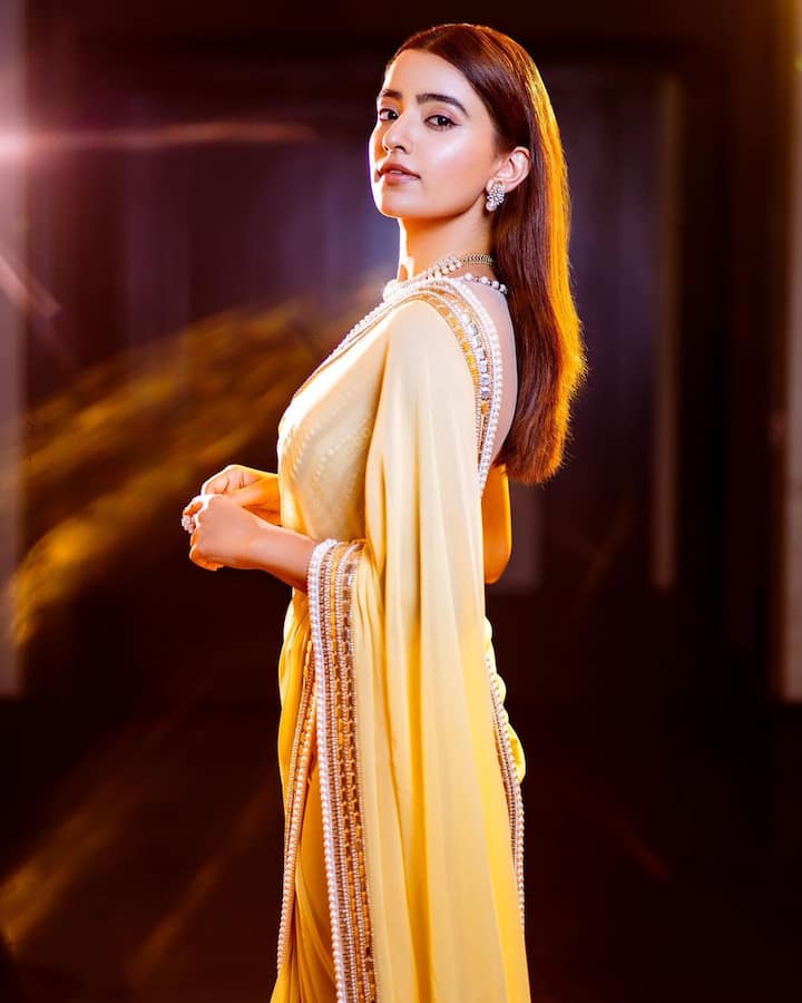 రుక్సర్ థిల్లాన్ చీరకట్టు ఫోటోలు -Image Credit:Rukshar Dhillon/Instagram