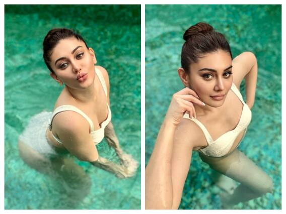 Shefali Jariwala Photos: बिकिनी पहन स्विमिंग पूल में कातिलाना पोज़ देतीं शेफाली जारीवाला ने एक बार फिर बढ़ाया इंटरनेट का पारा