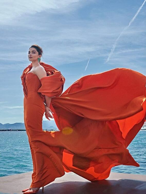 Deepika Padukone's Latest Cannes Look Is About 'Orange Is The New Black'