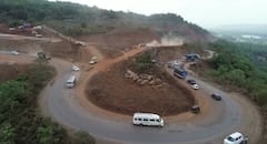 PHOTO : परशुराम घाटातील वाहतूक उद्यापासून नियमित सुरु होणार