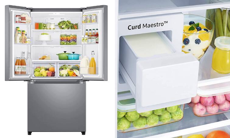 Samsung Fridge On Amazon Lowest Price Triple door Fridge Samsung fridge with curd maker Amazon Deal: फ्रिज खरीदने से पहले Samsung की ये दो डील चेक करना न करें मिस