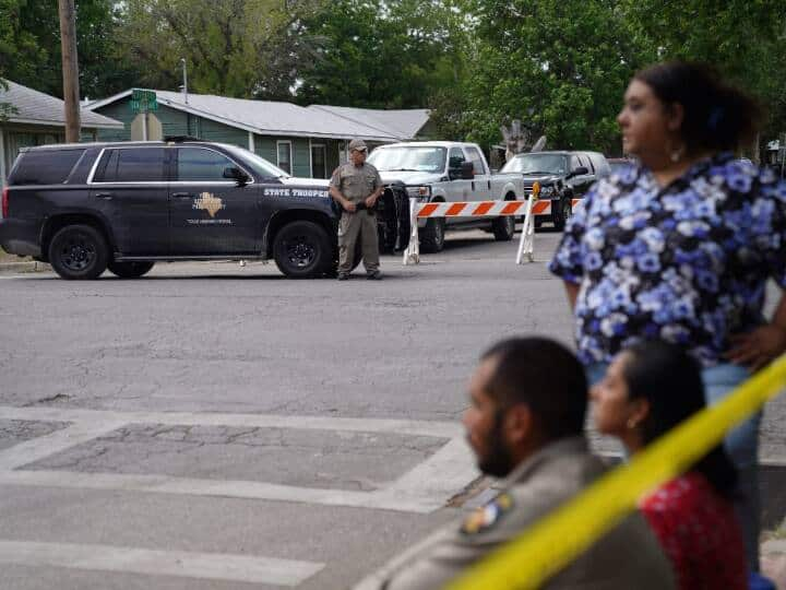 Shooting In Texas school shooting in us killed children and teacher us president joe  biden to address nation शूटआऊट @Texas, शाळेत हल्लेखोर युवकाकडून अंदाधूंद गोळीबार; 18 मुलांसह 21 जणांचा मृत्यू