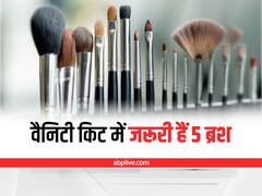 Makeup Tips: बेस्ट लुक के लिए आपकी वैनिटी किट में जरूर होने चाहिए ये 5 मेकअप ब्रश