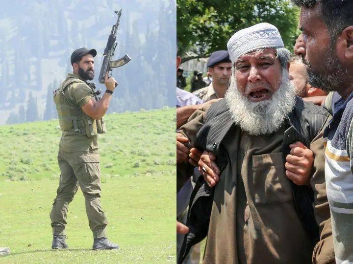 policeman mudassir father on son death in baramulla encounter in jammu kashmir  Jammu Kashmir : मुलाच्या हौतात्म्यावर वडील म्हणाले...'त्याच्या बलिदानामुळे शेकडो नागरिकांचे प्राण वाचले ही अभिमानाची गोष्ट'
