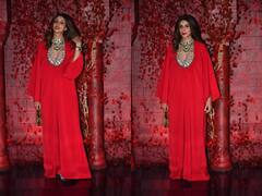 Karan Johar B'day Party Photos: दोस्त की पार्टी में दिखा श्वेता बच्चन का रॉयल लुक, लाल गाउन में लगीं बेहद खूबसूरत