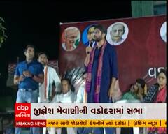 વડોદરામાં જીગ્નેશ મેવાણીની સભા, અમી રાવત સહિતના આગેવાનો હાજર