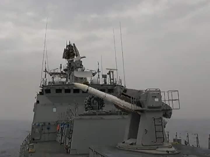 WATCH | Indian Navy's Guided Anti-Submarine Missile Engages With Low Flying Target WATCH | Indian Navy's Guided Anti-Submarine Missile Engages With Low Flying Target