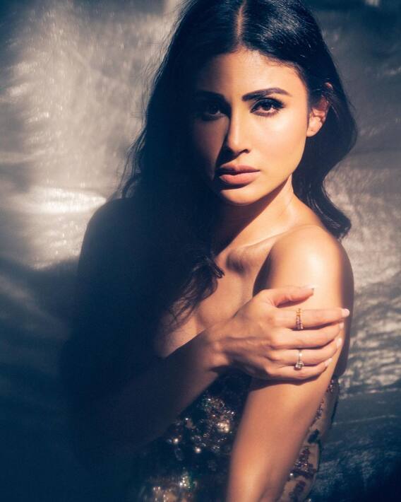 Mouni Roy Photos: ग्लैमरस लुक में नजर आईं मौनी रॉय, पति के साथ फोटो में दिखा स्टाइलिश पोज