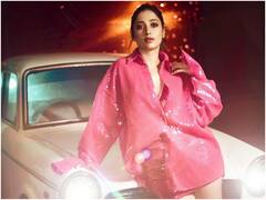 Tamannaah At Karan Johar Bday Party: లేత గులాబీ డ్రస్సులో తమన్నా సూపర్ ఉందిలే 