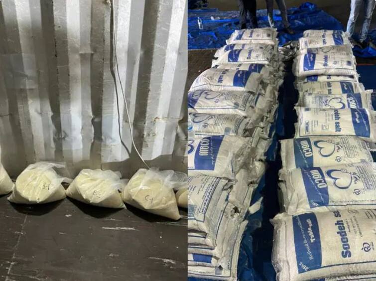 Gujarat DRI seizes Rs 500 crore worth of Cocaine from Mundra port in Operation Namkin મુંદ્રા પોર્ટ પરથી DRIએ 500 કરોડનું ડ્રગ્સ જપ્ત કર્યું, મીઠાના નામે ઈરાનથી આવ્યો હતો જથ્થો