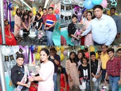 Noida News: नोएडा मेट्रो की कोच में मना पहला जन्मदिन, आप भी इसी तरह बना सकते हैं अपने दिन को यादगार, देखें तस्वीरें