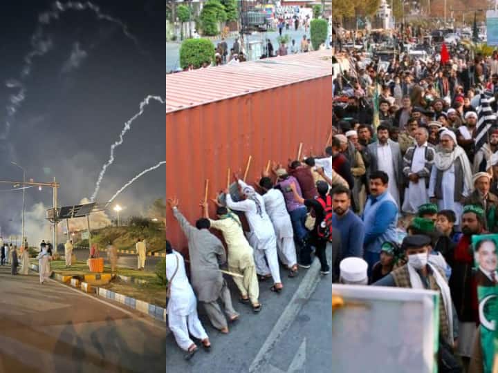 Violent protest during Imran Khan Supporter Azadi march in Islamabad Pakistan: इस्लामाबाद में गृह युद्ध जैसे हालात! इमरान खान के आज़ादी मार्च के दौरान भारी हिंसा, मेट्रो स्टेशन में लगाई आग, सेना तैनात