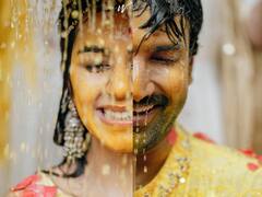 Nikki Aadhi Haldi Function: ’முகம் காட்டு நீ... முழு வெண்பனி’ - நிக்கி ஆதி ஹல்டி புகைப்படங்கள்