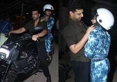 Karan-Tejasswi Photos: आधी रात को कहां चले करण-तेजस्वी, बाइक पर बैठे बेहद प्यारे नज़र आए प्यार में पड़े ये पंछी