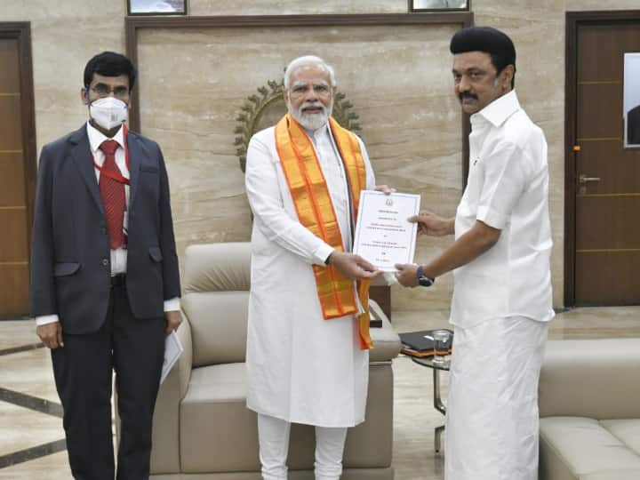 TN CM Stalin Thanks PM Modi For Inaugurating Developmental Projects, Says 'Hopeful That Demands Will Be Met' TN CM Stalin Thanks PM Modi For Inaugurating Developmental Projects, Says 'Hopeful That Demands Will Be Met'