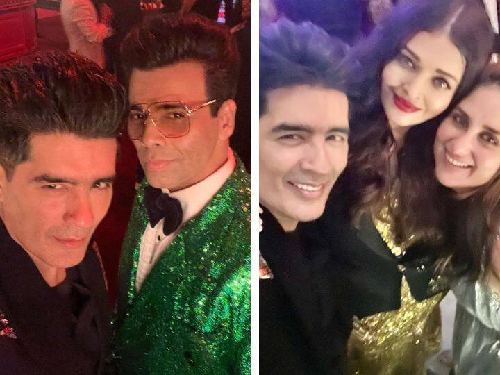 Manish malhotra shared karan johar birthday bash photo with madhuri dixit, kareena kapoor, aishwary rai bachchan Karan Johar Birthday Bash: मनीष मल्होत्रा ने शेयर की करण जौहर बर्थ डे बैश की फोटो, इन एक्ट्रेस को बताया खूबसूरत हसीना
