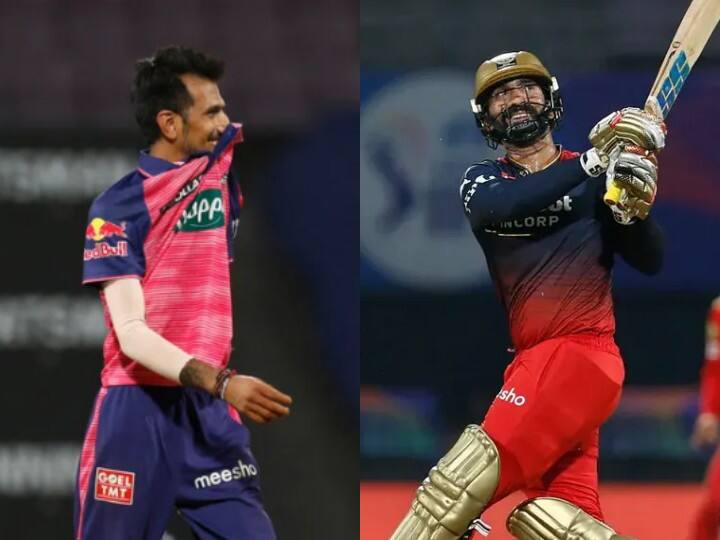 Rajasthan Royals vs Royal Challengers Bangalore Qualifier 2 Karthik has been dismissed thrice in ten innings by Yuzvendra Chahal IPL 2022 RR vs RCB: युजवेंद्र चहल की खतरनाक स्पिन दिनेश कार्तिक के लिए अक्सर साबित होती है घातक, जानें क्या कहते हैं आंकड़े