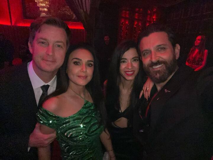 Preity Zinta also attended Karan Johar's lavish birthday party with husband Gene Goodenough on Wednesday, to mark the filmmaker's 50th birthday.
