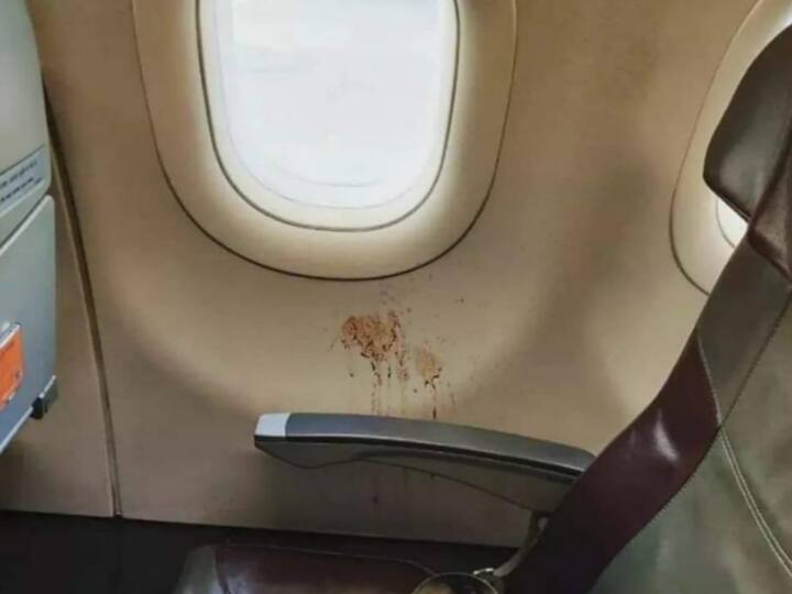 ias awanish saran shares photo of gutkha stains on flight window शख्स ने Flight की खिड़की पर थूका गुटखा, IAS अधिकारी बोले- किसी ने छोड़ दी अपनी पहचान
