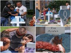 IN PICS | Emotions Pour Out As Mourners Visit Memorial For Victims Of Texas School Shooting