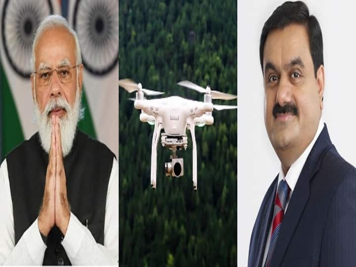 Drone Festival: Modi launches drone festival - Adani Group acquires General Aeronautics drone company Drone Festival: ட்ரோன் திருவிழாவை தொடங்கி வைத்த பிரதமர் மோடி.. அந்த நிறுவனத்தை கையகப்படுத்திய அதானி