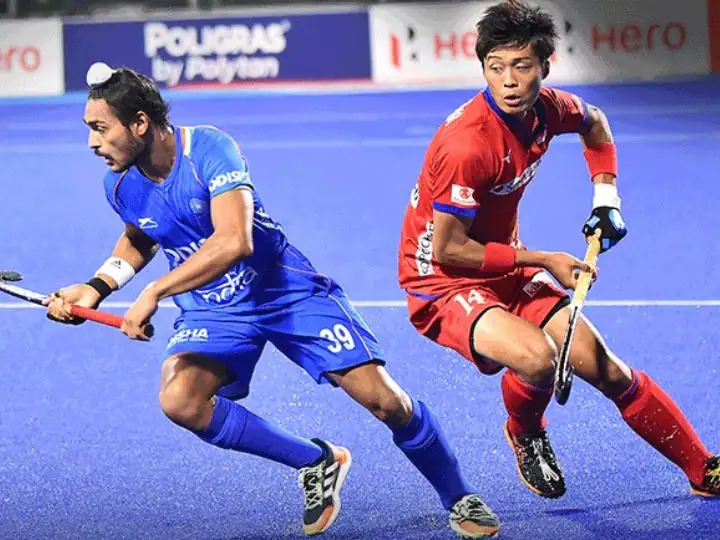 India Won against Japan by 2 -1 Asia Cup 2022 hockey Super Four Uttam Singh Pawan Rajbhar IND vs JPN Hockey : ਏਸ਼ੀਆ ਕੱਪ 'ਚ ਟੀਮ ਇੰਡੀਆ ਦਾ ਸ਼ਾਨਦਾਰ ਪ੍ਰਦਰਸ਼ਨ, ਜਾਪਾਨ ਨੂੰ ਰੋਮਾਂਚਕ ਮੁਕਾਬਲੇ 'ਚ 2-1 ਨਾਲ ਹਰਾਇਆ