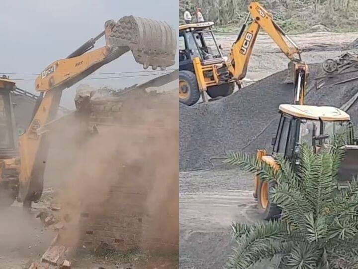 Jharkhand News Illegal mines crusher industry in Dumka was demolished with a bulldozer ann Dumka News: अब झारखंड में भी बुलडोजर का एक्शन, अवैध कारोबार पर कसी नकेल